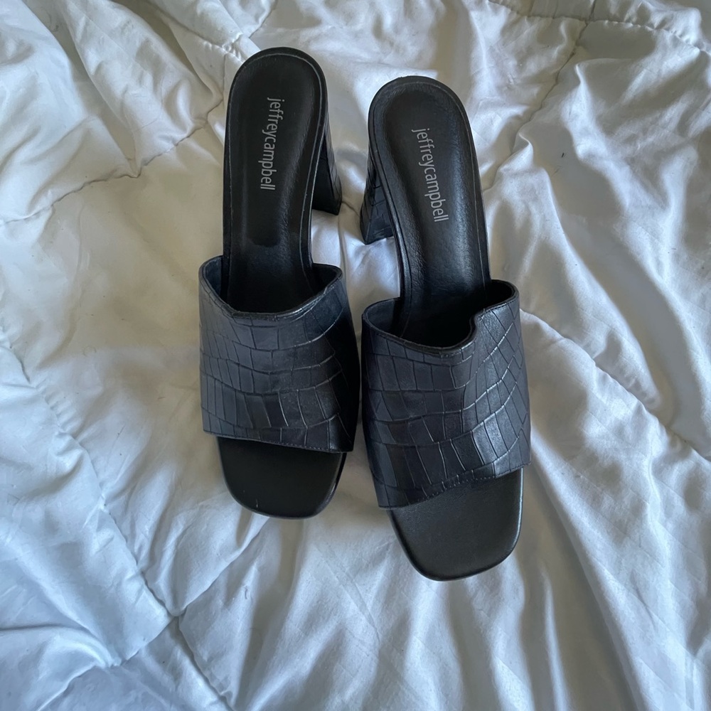 Jeffrey Campbell Black Chunky heels